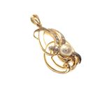 Image 2 of Two-tone gold fantasy pendant with pearl and diamond