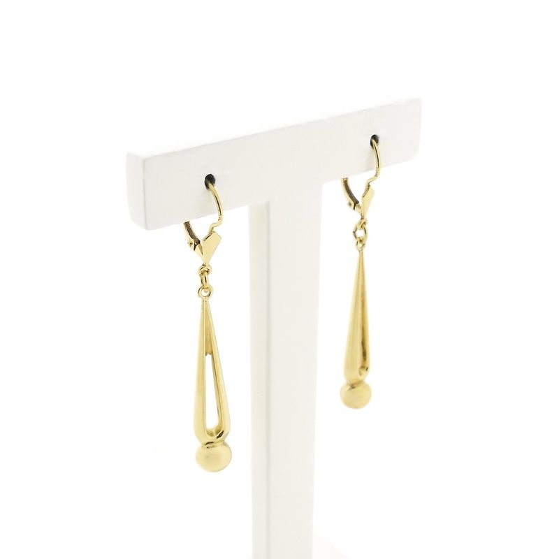 Image 3 of Vintage gold drop earrings