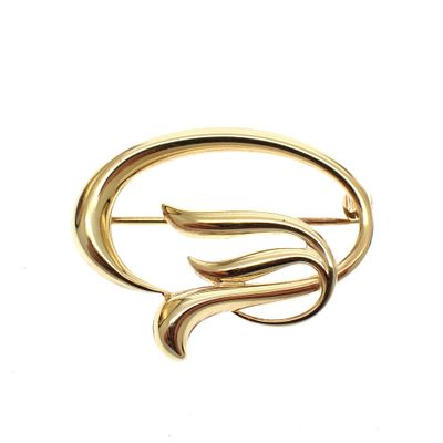 Image 1 of Vintage gold fantasy brooch