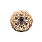 Image 1 of Vintage gold pendant/brooch with garnet stone