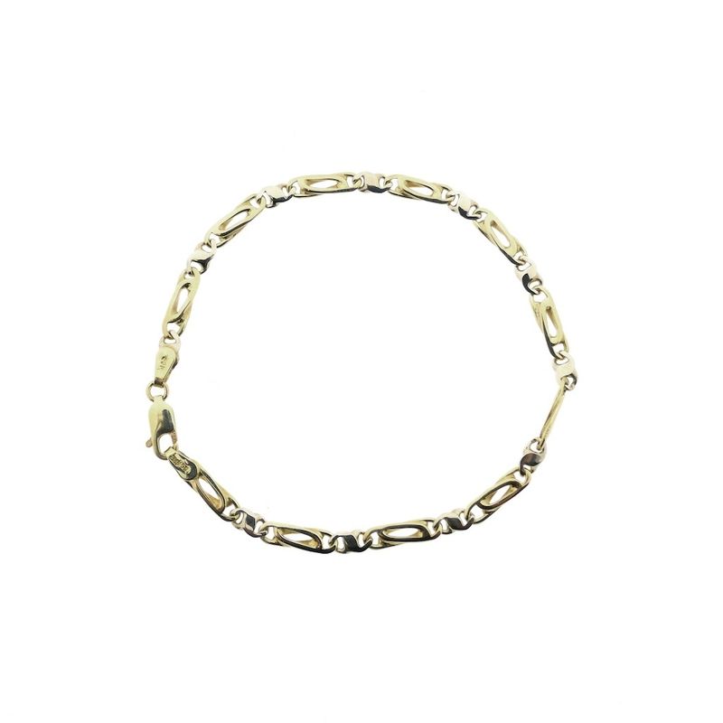 Image 3 of Two-tone gold fantasy link bracelet | 19 cm
