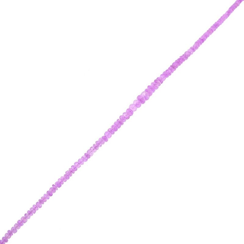 Image 7 of 9K Pink Sapphire Bead Necklace | 46cm