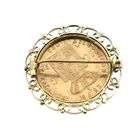Image 4 of Gold brooch of 10 guilder coin King William III 1875