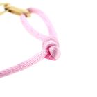 Image 5 of Forever Knots® Handmade Pink Satin Bracelet with Gold Link