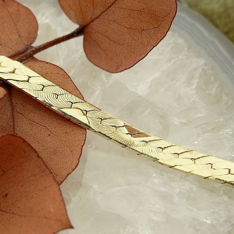 Image 2 of Gold bracelet with print; Midas | 20 cm