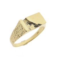 Golden abstract fantasy ring