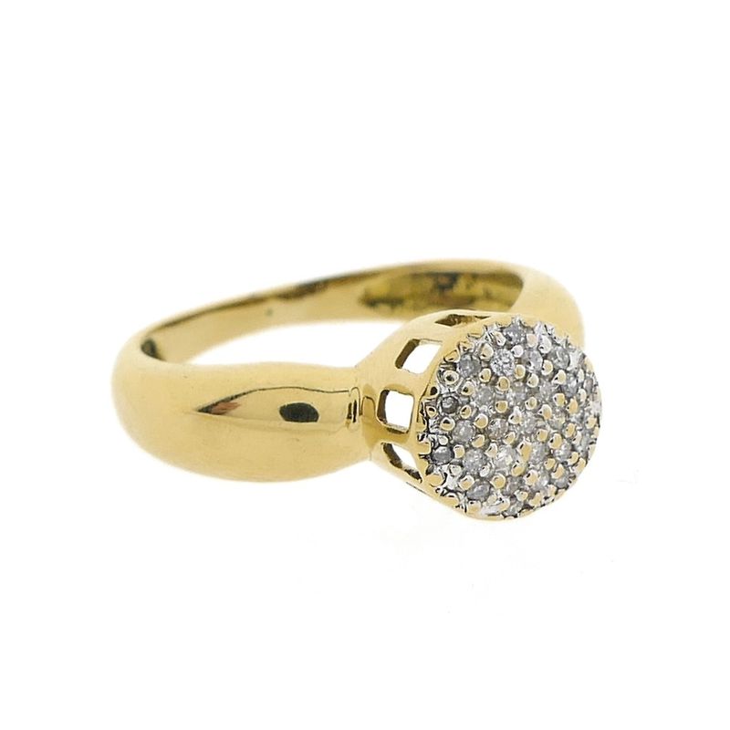 Image 5 of 18K Gold ring with diamonds | 0.135 ct.