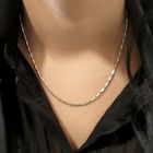 Image 7 of 18K white gold fantasy link chain; 44 cm | Chimento