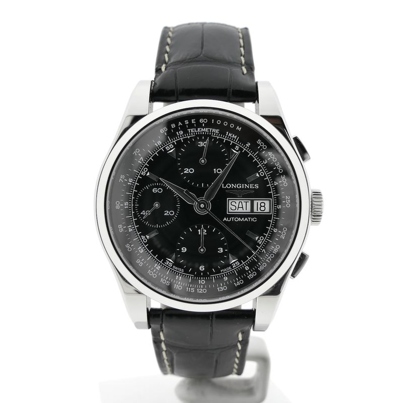 Image 20 of Longines Heritage 1954 Chronograph L2.747.4.52.4; Automatic men's watch