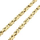 Image 7 of Gold square king link necklace