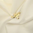 Image 4 of Gold letter brooch; letter A