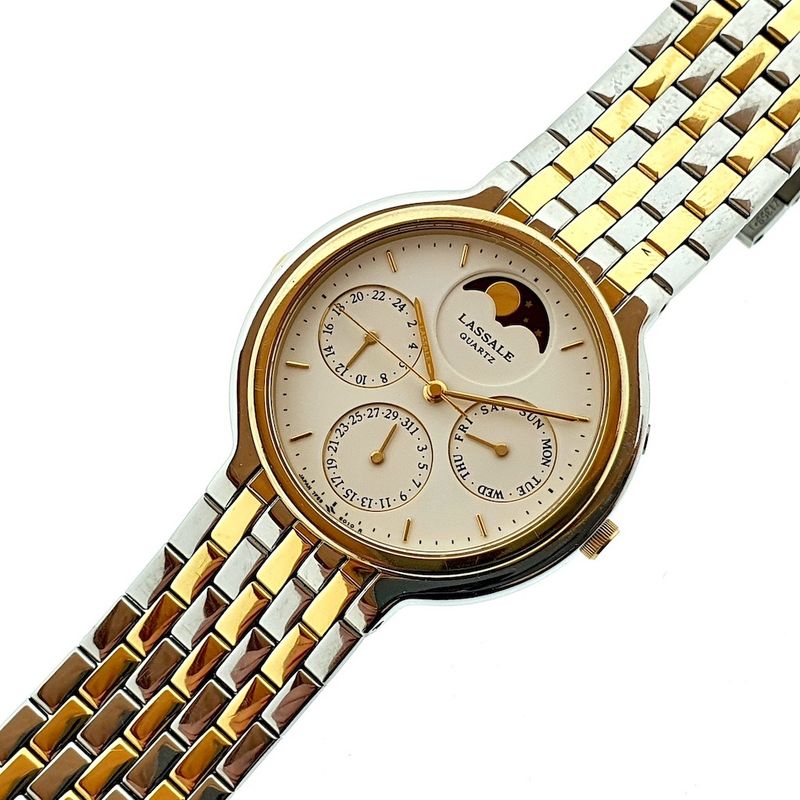 Image 5 of Lassale (Seiko) Moonphase; Vintage chronograph with moonphase