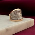 Image 8 of Rose gold ring pavé set with diamonds; 1.71 ct.