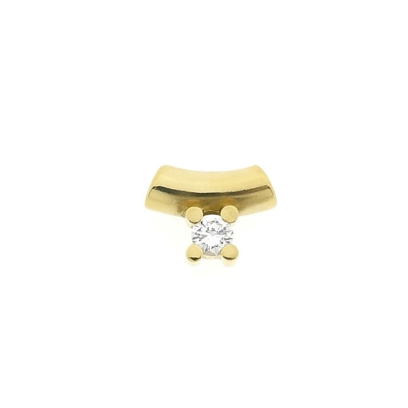 Image 1 of Gold pendant with zirconia