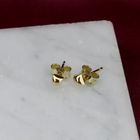 Image 2 of Gold square stud earrings
