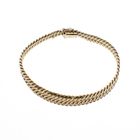 Image 1 of Gold French gourmet link bracelet | 20 cm