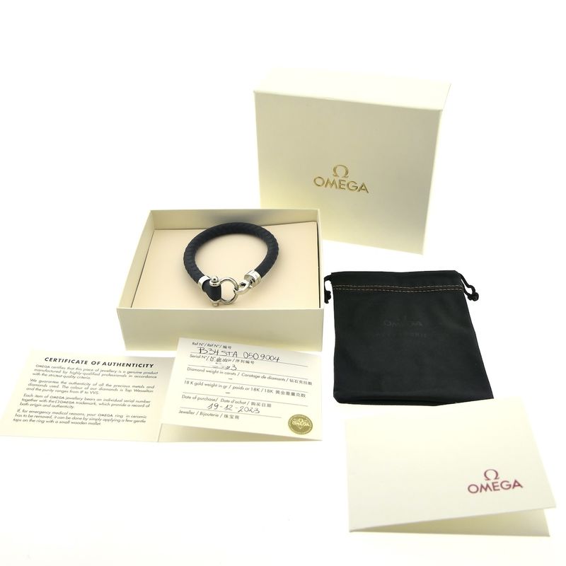 Image 3 of Omega Accessories; Sailing Bracelet; Blue; Rubber; (L) 21cm