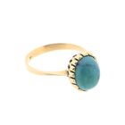 Image 3 of 18 carat gold ring set with turquoise