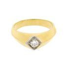 Image 6 of Gold solitaire ring with diamond