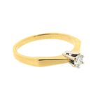 Image 5 of Gold solitaire ring with diamond | 0.15 ct.
