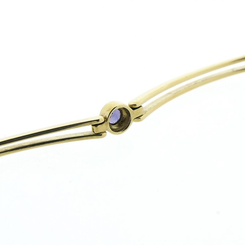 Image 8 of 8 carat fantasy link bracelet with tanzanite