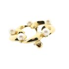 Afbeelding 7 van 8 Karaat florale broche met parel