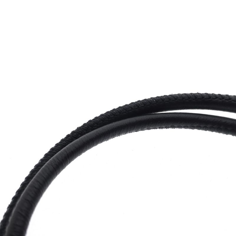 Image 5 of Pandora Moments double black leather bracelet; Silver; Ø 61 mm