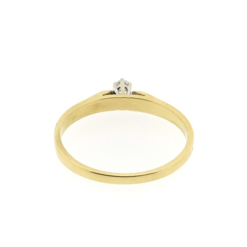 Image 7 of Gold solitaire ring with diamond | 0.07 ct.