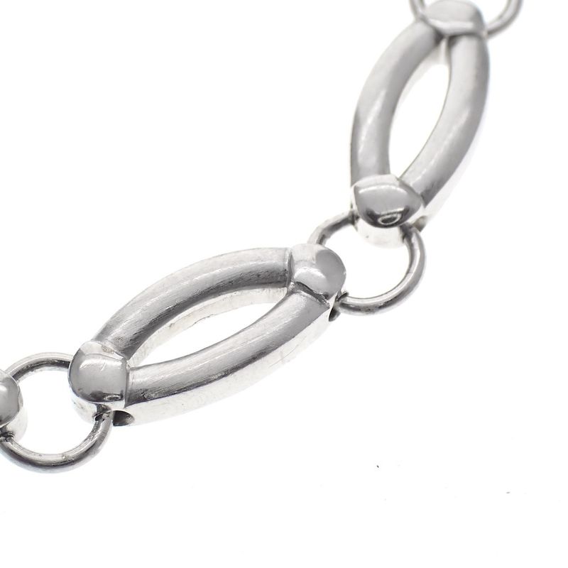 Image 2 of Silver matte link bracelet | 19 cm