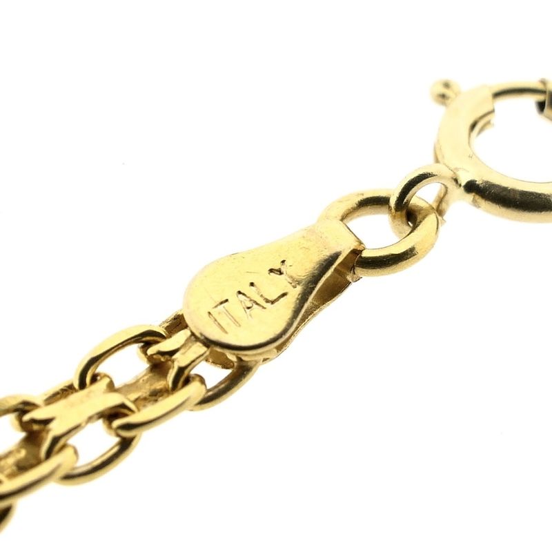 Image 7 of 10-karat bracelet with a mix of gemstones | 19 cm