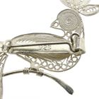 Image 4 of Vintage/antique bird brooch; filigree technique