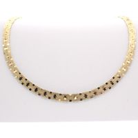 Gold heavy fantasy link necklace; Exclusive | 43 cm