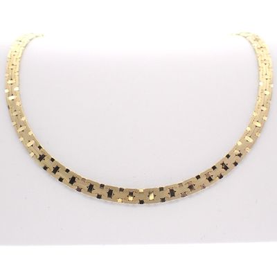 Image 1 of Gold heavy fantasy link necklace; Exclusive | 43 cm