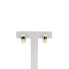 Image 1 of Two-tone gold earrings; Ø 14.5 mm