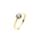 Image 1 of Desiree gold solitaire ring with diamond; 0.14 ct.