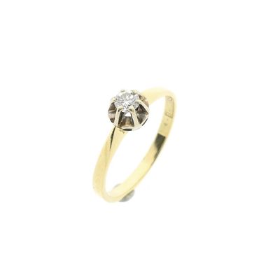 Image 1 of Desiree gold solitaire ring with diamond; 0.14 ct.