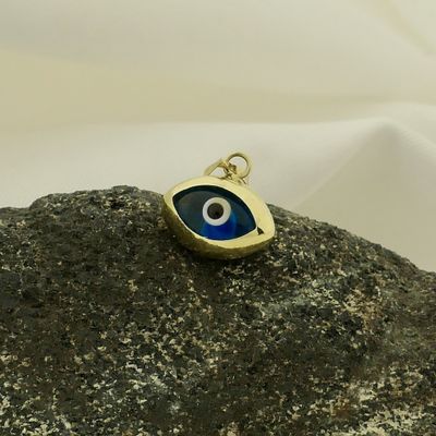 Gold pendant with Nazar (Lucky Eye) Image 2 of Gold pendant with Nazar (Lucky Eye)