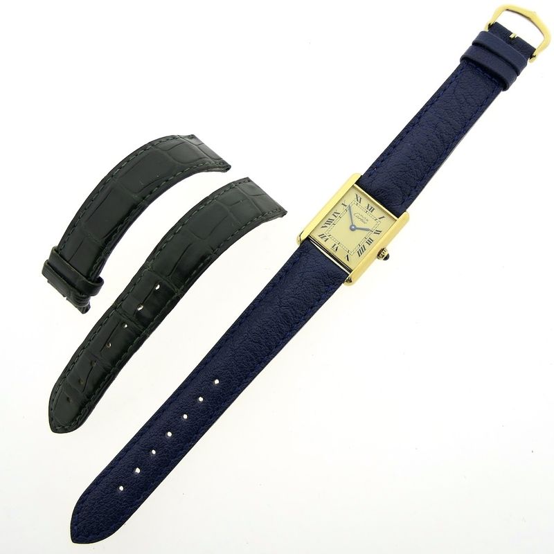 Image 9 of Cartier Tank 'Vermeil'; Women's watch