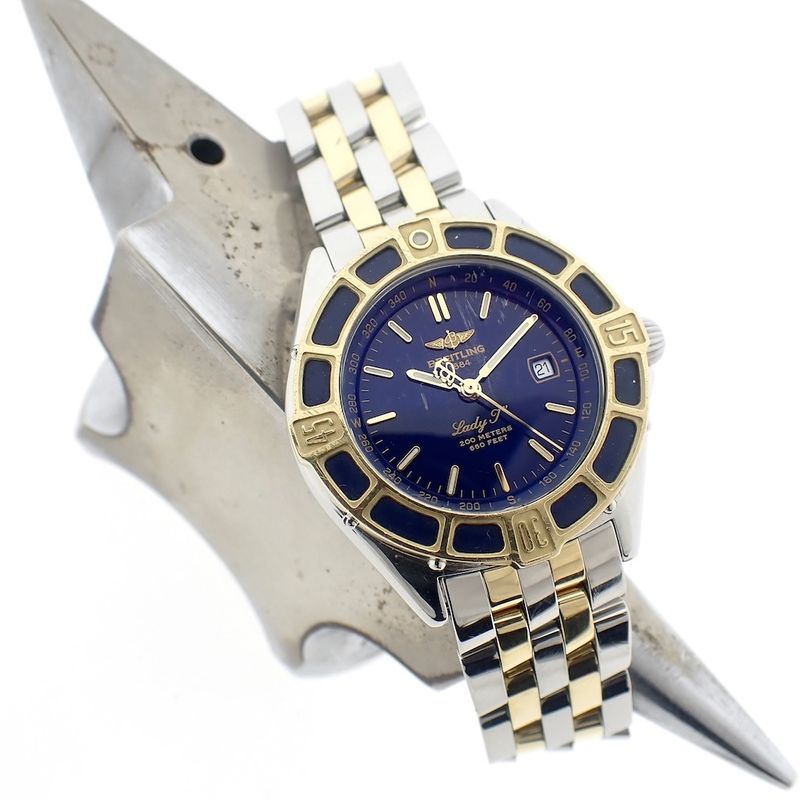 Image 9 of Breitling Lady-J; Gold/steel women's watch