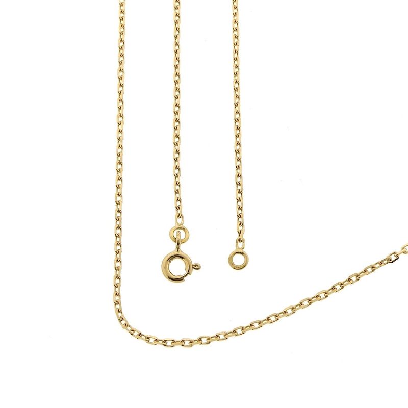 Image 1 of 18K Gold Anchor Link Chain | 50 cm