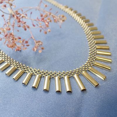 Image 2 of Vintage gold chain fantasy link | 45 cm