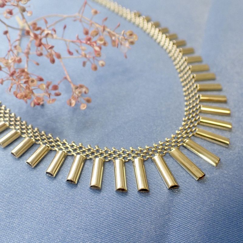 Image 2 of Vintage gold chain fantasy link | 45 cm