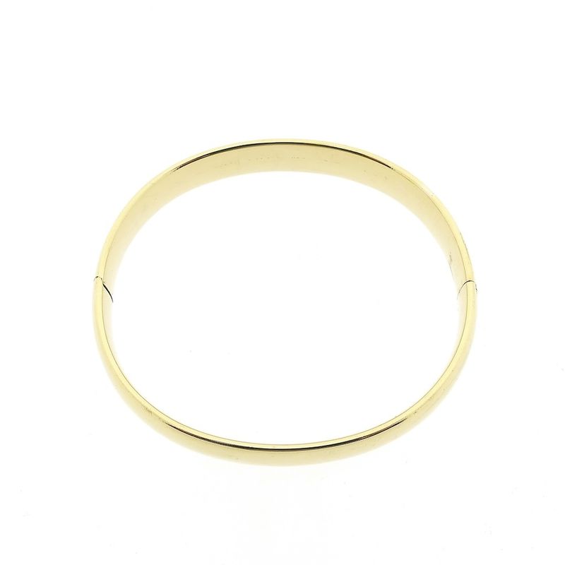 Image 3 of Gold wide slave bracelet | Ø 60mm