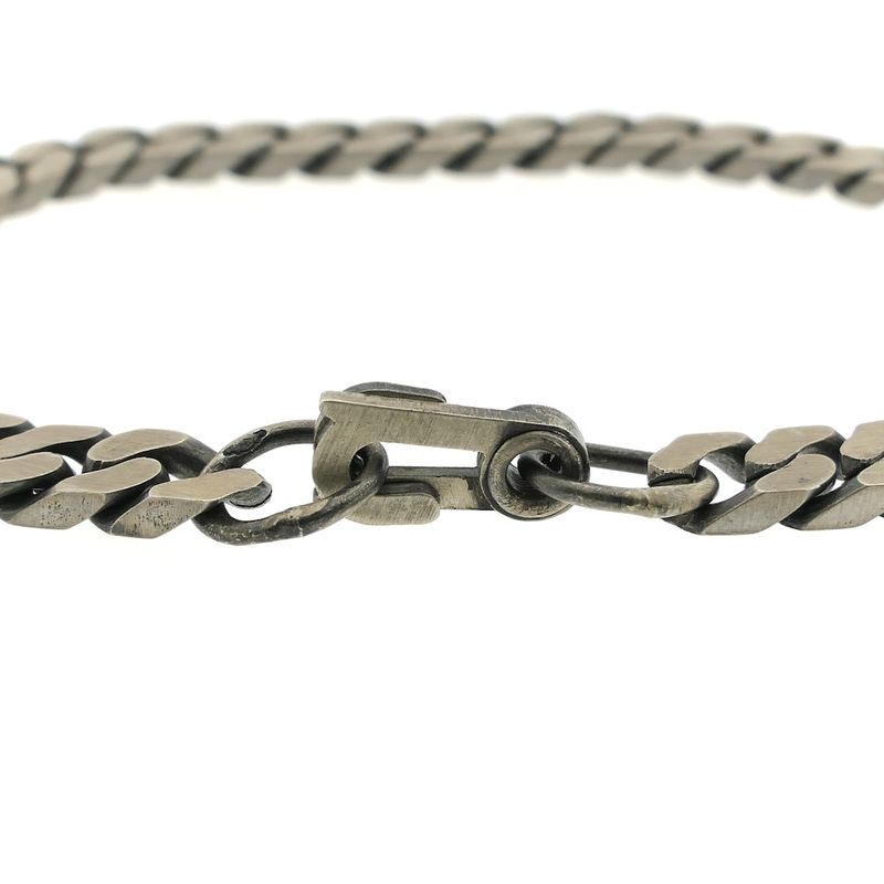Image 2 of Silver gourmet link bracelet; Men