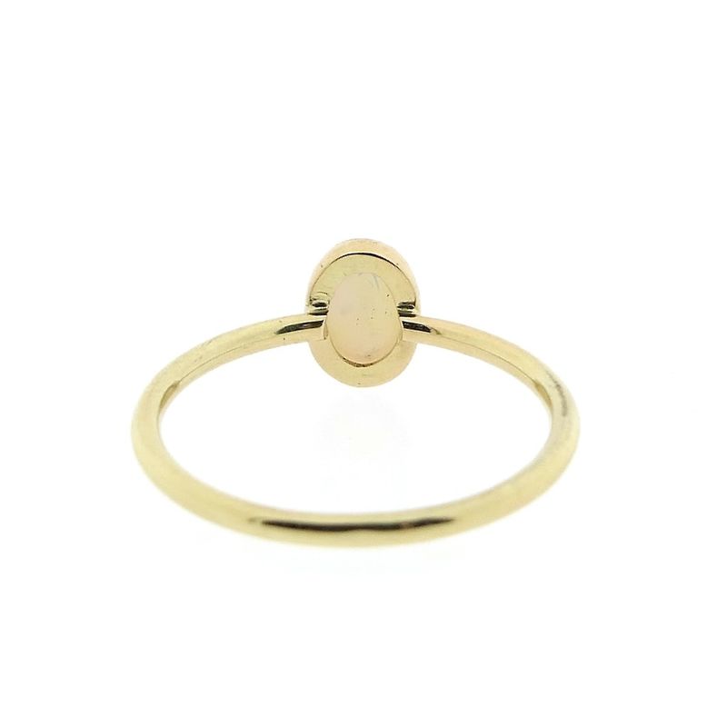 Image 4 of Gold ring with precious opal