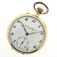 Antique 14k gold IWC pocket watch from 1919
