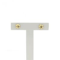 Gold detailed stud earrings