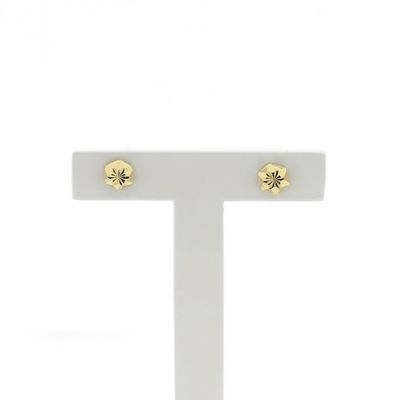 Image 1 of Gold detailed stud earrings