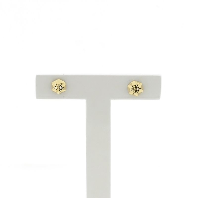 Image 1 of Gold detailed stud earrings