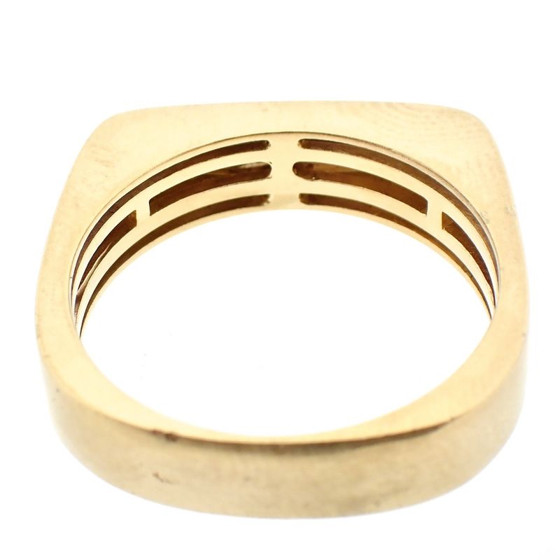 Image 6 of Gold square matte ring; Marc O'Polo